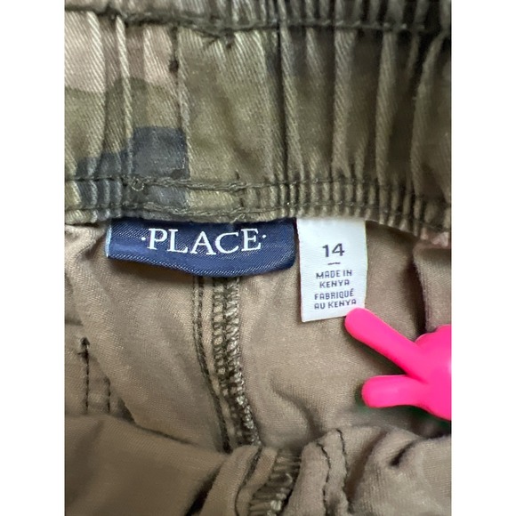 The Children's Place Camo Cargo Pants Boys Size 14 Elastic Waist - Picture 3 of 5